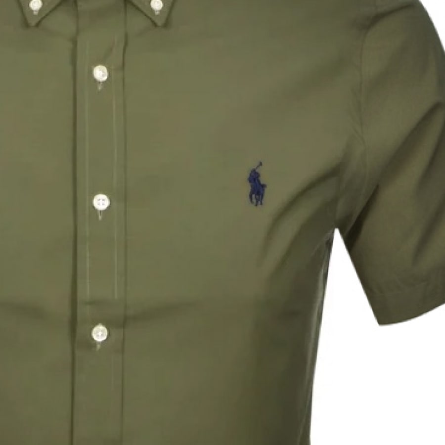 Alternative Image for ProductRalph Lauren Custom Fit Short Sleeve Shirt Green3